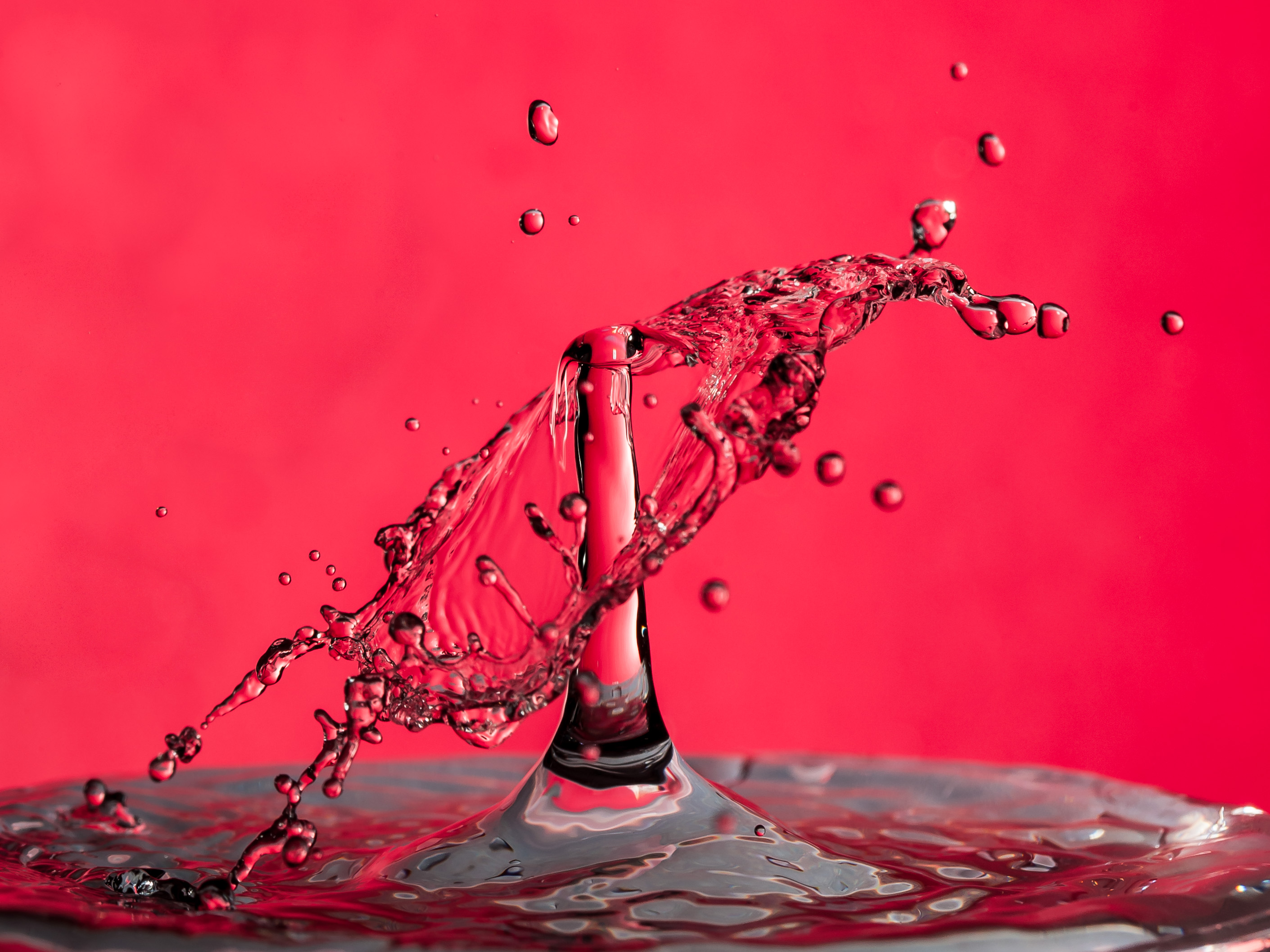 3rd Splash on Red by Tony McCann